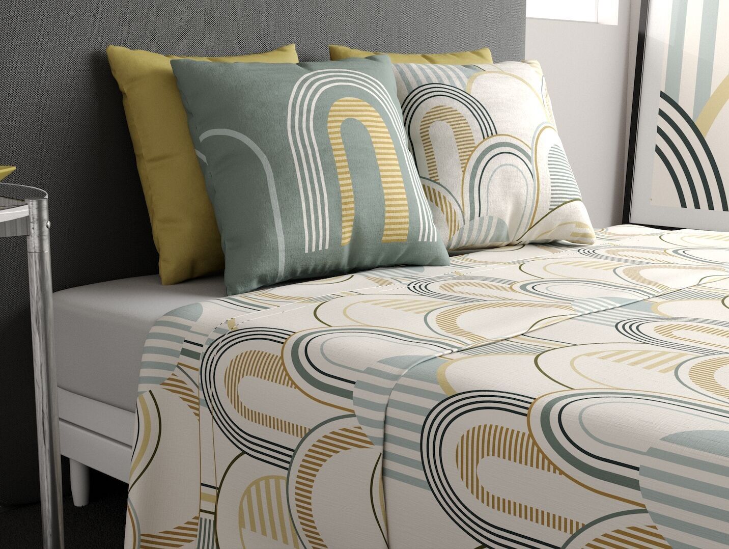 COMPLETO LENZUOLA 3 PZ 180X290CM LENZUOLO CON SOTTO 90x190CM 100% COTONE 57 FILI-COLIZÉ