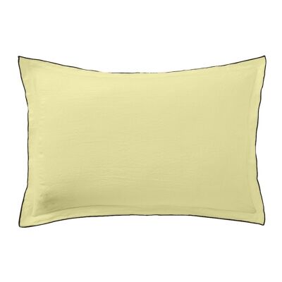 PILLOWCASE 50X70CM 100% WASHED LINEN 160G BUTTER (PACK OF 2)