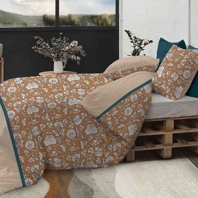 Bettbezug-Set, 3-teilig, 240 x 220 cm, 100 % Premium-Baumwolle, 57 Fäden, LONI