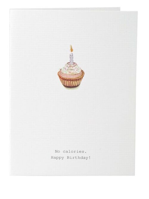 Tokyomilk No Calories (Cupcake) - Greeting Card