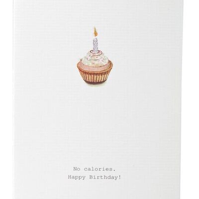 Tokyomilk No Calories (Cupcake) - Greeting Card