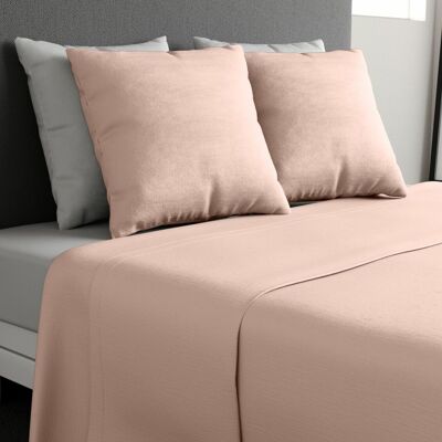 BETTLAKEN-SET FÜR 1 PERSON, 100 % BAUMWOLLE, 57 FÄDEN, 180X290CM + 1 BLUSH