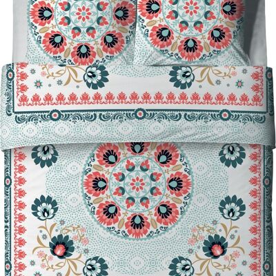 JUEGO NÓRDICO 3PZS 260X240CM 100% ALGODÓN 47 HILOS/CM2 -CAMELIA
