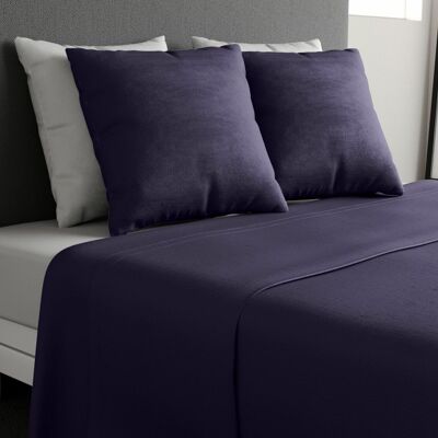 SHEET SET FOR 1 PERSON 100% COTTON 57 THREADS 180X290CM + 1 TB IMPERIAL BLUE