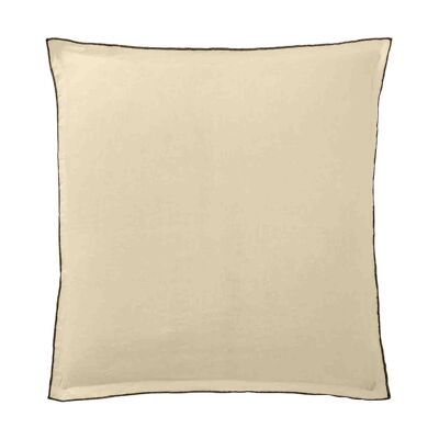 PILLOWCASE 65X65CM 100% WASHED LINEN 160G LATTE (PACK OF 2)