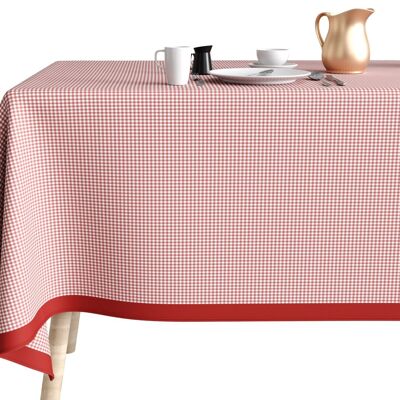 ANTI-STAIN COTTON TABLECLOTH 140X250 RED GICHY