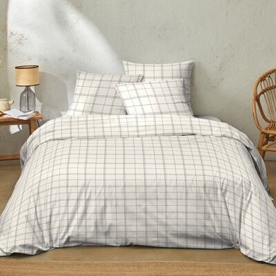 DUVET SET 3PCS 240X220CM 100% COTTON 57 THREADS PRADES ECRU