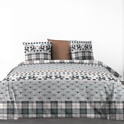 Bettbezug-Set, 3-teilig, 260 x 240 cm, 100 % Baumwolle, 57 Fäden, AFLAK