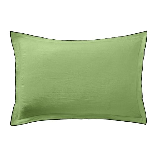 TAIE D'OREILLER 50X70CM 100%LIN LAVÉ 160G KIWI (LOT DE 2)