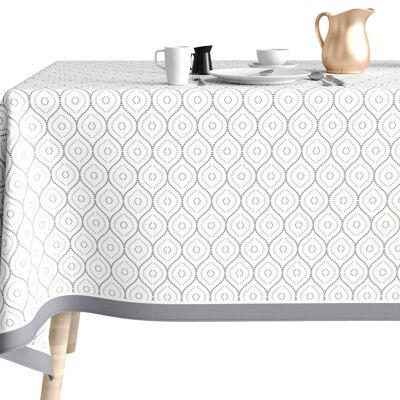 ANTI-STAIN COTTON TABLECLOTH 140X200 CROSSED