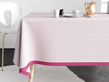 NAPPE COTON ANTI TACHE 140X200 PIRA ROSE 2