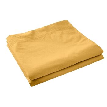 DRAP PLAT 240X300CM 100% SATIN DE COTON BRONZE 1