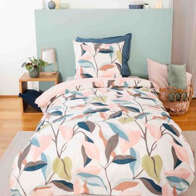 DUVET COVER SET 3PCS 240X220CM 100% COTTON 57THREADS LILA