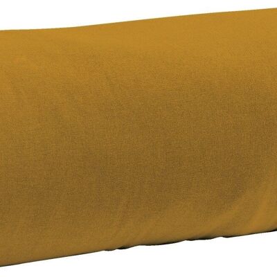 FITTED SHEET 100% COTTON 200X200CM CAP 35CM 100% COTTON 57THREADS SAFFRON YELLOW