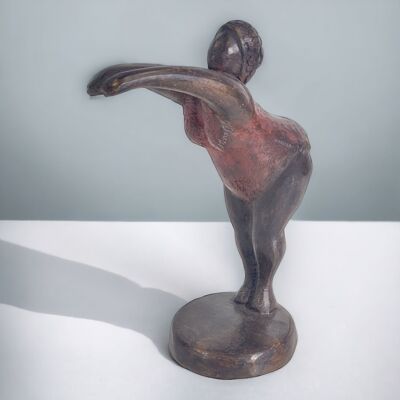Bronze sculpture "Bobaraba Plongeuse" | by Soré | 19cm 1kg