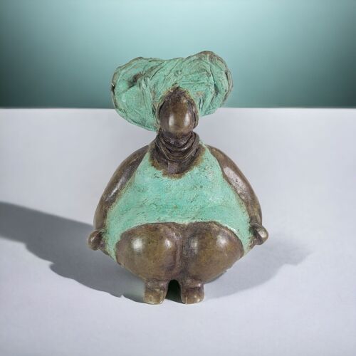 Bronze-Skulptur "Bobaraba Henriette" by Hamidou Ouedraogo | 11cm 500g | Unikat