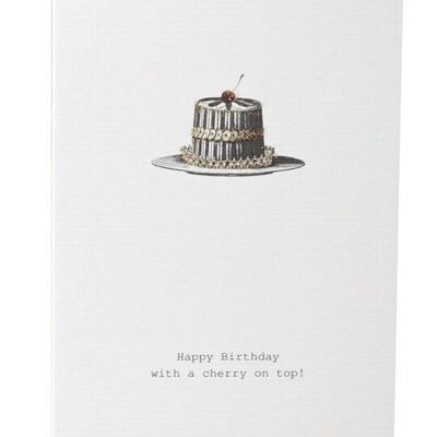 Tokyomilk Happy Birthday (Cherry/Cake) - Greeting Card