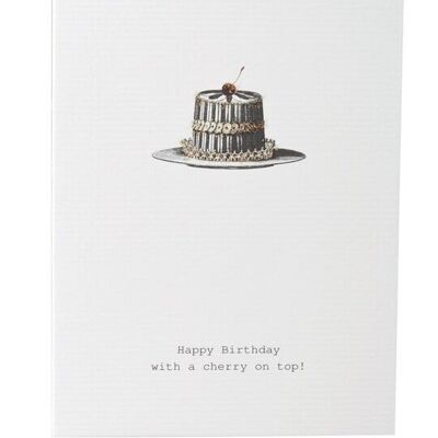 Tokyomilk Joyeux anniversaire (Cerise/Gâteau) - Carte de vœux