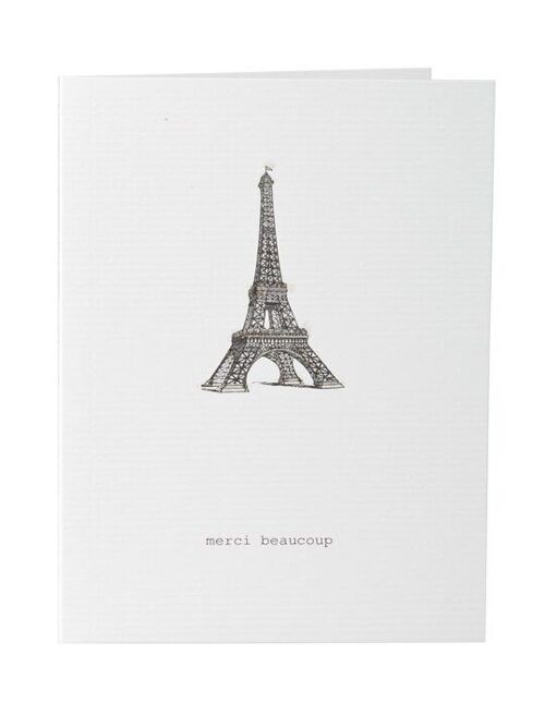 Tokyomilk Merci Beau Coup (Eiffel Tower) - Greeting Card