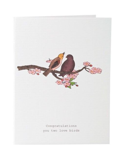 Tokyomilk Congratulations (Love Birds) - Greeting Card