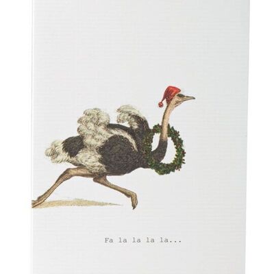 Tokyomilk Fa La La La La? (Ostrich) - Greeting Card