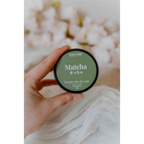 "Matcha" - Bougie naturelle parfumée - 12h