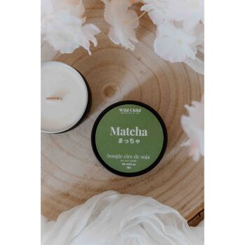 "Matcha" - Bougie naturelle parfumée - 12h 4