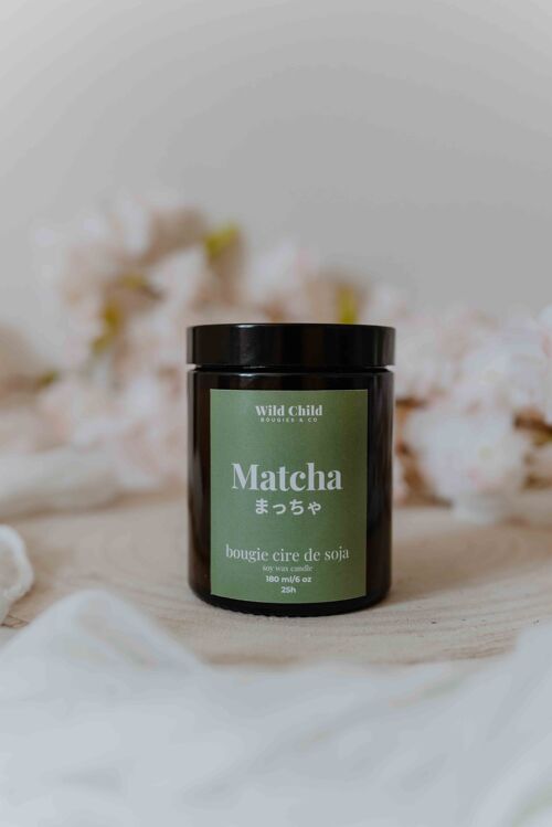 "Matcha" - Bougie naturelle parfumée - 25H