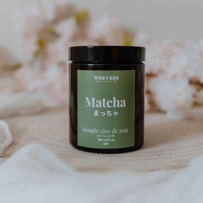 "Matcha" - Natural scented candle - 25H