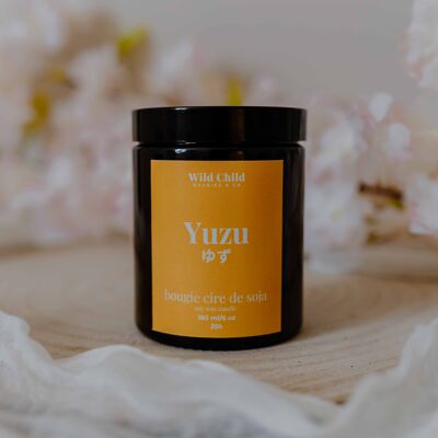 „Yuzu“ – Natürliche Duftkerze – 25 Stunden
