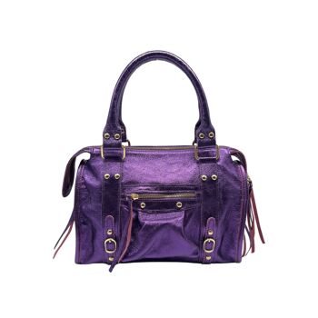 SAC A MAIN CUIR IRISE FABIOLA VIOLET 1