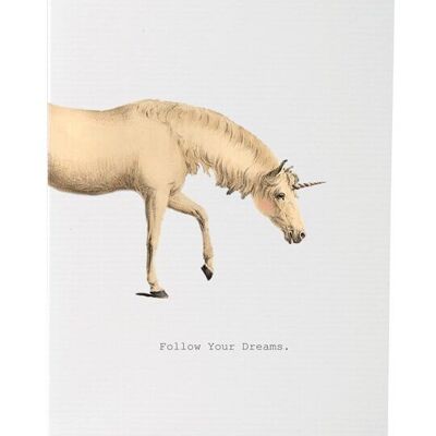 Tokyomilk Follow Your Dreams (Unicorn) - Greeting Card