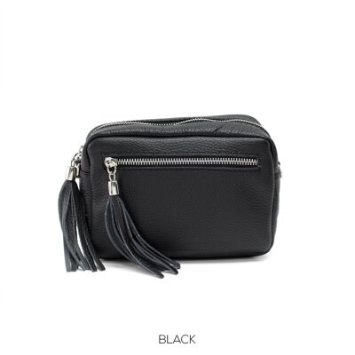 Sac Appareil Photo En Cuir Noir