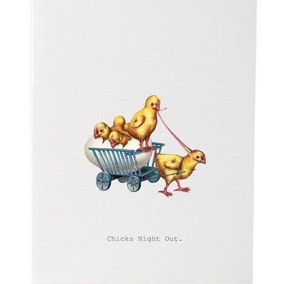 Tokyomilk Chicks Night Out - Greeting Card