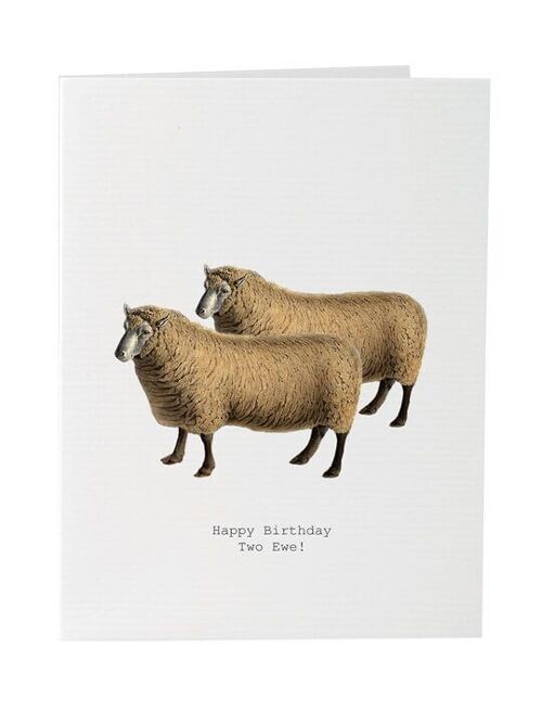 Tokyomilk Happy Birthday To Ewe - Greeting Card