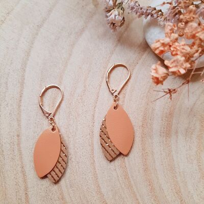 Boucles d'oreilles courtes LOULOUS Melon