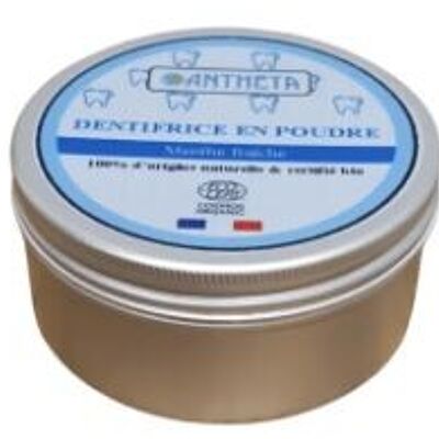 Certified organic mint powder toothpaste