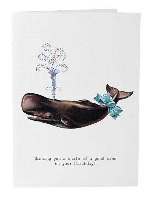Tokyomilk A Whale Of A Good Time - Greeting Card