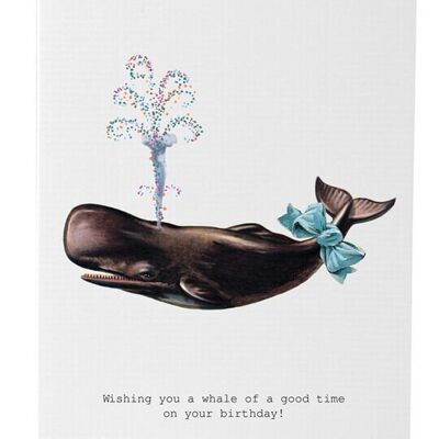 Tokyomilk Une baleine d'un bon moment - Carte de vœux