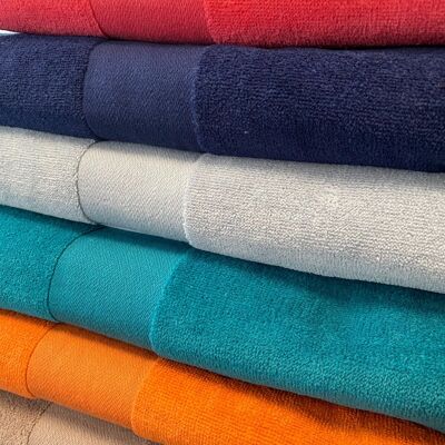 CLASSY plain velvet bath towel assorted package 6 colors