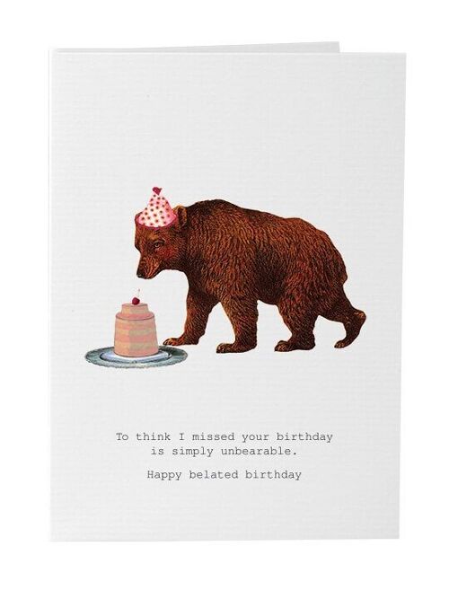 Tokyomilk Simply Unbearable - Greeting Card