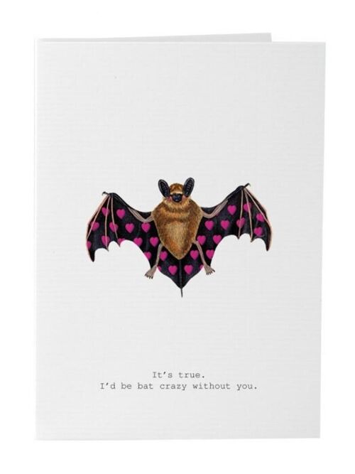 Tokyomilk Bat Crazy - Greeting Card