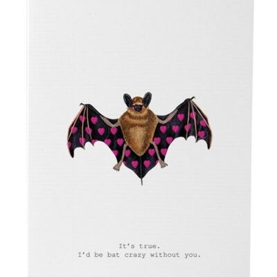 Tokyomilk Bat Crazy - Greeting Card