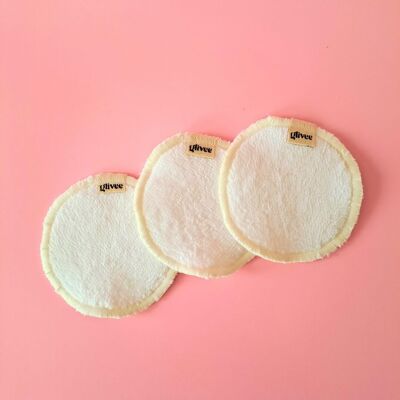 3 washable make-up remover pads - Extra soft