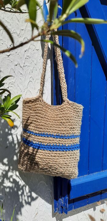 Sac "totebag" en ficelle, avec de grandes bandoulières 5