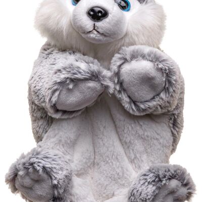 Marioneta de mano Husky - 24 cm (alto) - Palabras clave: perro, mascota, peluche, peluche, peluche, peluche