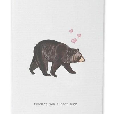 Tokyomilk Bear Hug  - Greeting Card