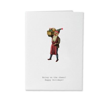 Tokyomilk Gnome Cheer  - Greeting Card