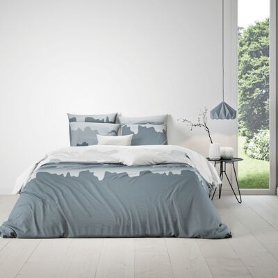 DUVET COVER SET 240X220 COTTON 57 THREADS MIST