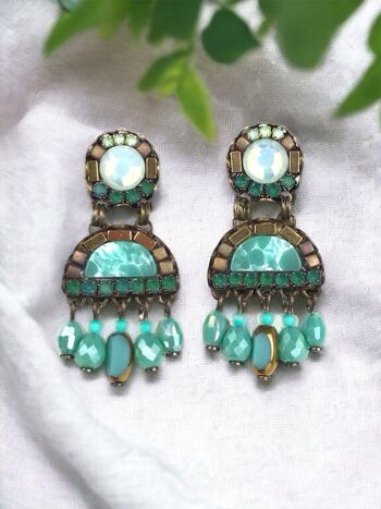 Boucles d'oreilles en cristal BASICO BY MELIZI 2